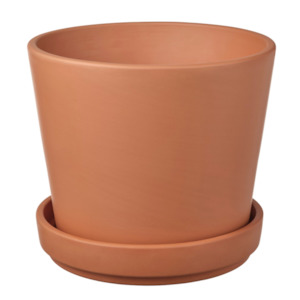 Indoor Gardens: Ikea Brunbar Clay Pot with Plate, 15cm