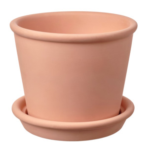Indoor Gardens: Ikea Muskotblomma Clay Pot with Plate, 12cm