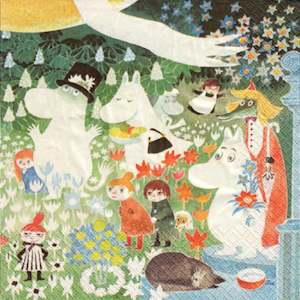 Kitchenware: Moomin Serviette 20-Pack, Moomin in a Meadow