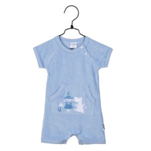 Moomin Baby Playsuit Terry, Blue