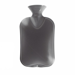 Hot Water Bottles: Fashy Hot Water Bottle Double Rib 2.0 L, Grey