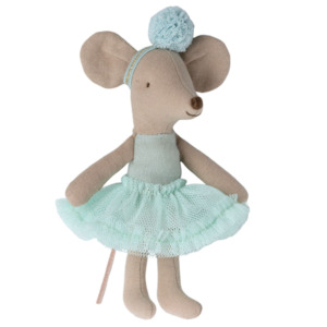 Maileg Ballerina Mouse, Little Sister Light Mint