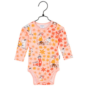 Baby Clothing Socks 56 86cm: Moomin Baby Body, Pink Wallpaper
