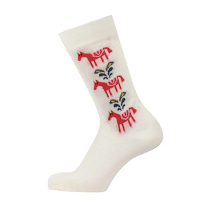 Last Chance: Horse merino Socks, White