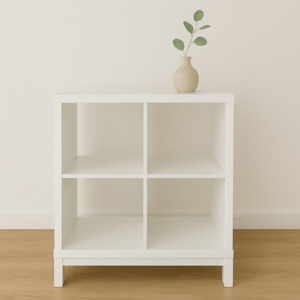 Ikea Kallax Cube Unit Range: Ikea Kallax 2x2 Shelving Unit with Underframe, 77x94cm, White