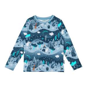 Kids Clohing 92 122cm: Moomin Kids' Shirt Starry Night, Blue