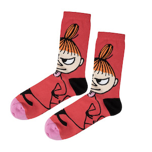 Adult Clothing Socks: Little My Adult Socks, Red