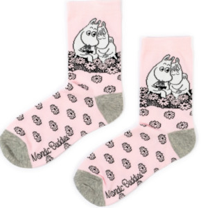 Adult Clothing Socks: Moomin Love Women's Socks, Pink