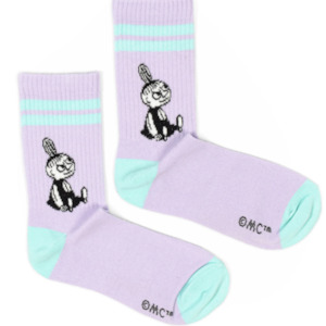 Little My Retro Tennis Women's Socks, Lilac