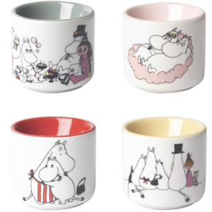 Moomin Egg Cups Set of 4, Love