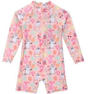 Moomin Riverside Baby Swimsuit, Pink