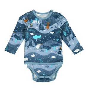 Moomin Baby Body with Top Starry Night, Blue