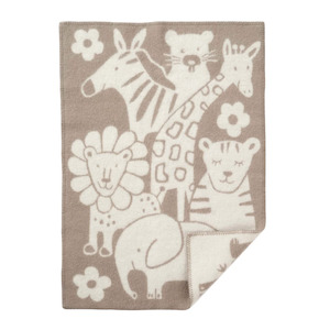 Klippan Picnic 100% Wool Baby Blanket, Taupe