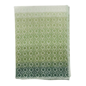 Klippan Havana Midi Wool Blanket, Green Multi
