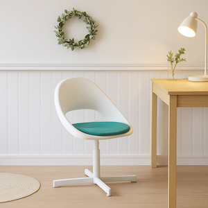 Ikea: Ikea Loberget / Sibben Junior Office Chair, White, with free pynten