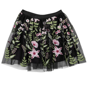Ma-ia Flower Kids' Tulle Skirt, Black