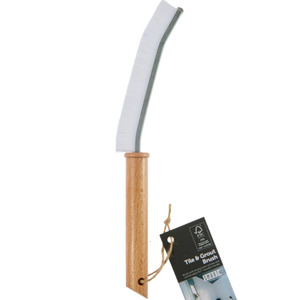 Dishcloths Brushes: Smart Nature Tile & Grout Brush, Wood