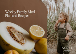 Books: Weekly Family Meal Plan and Recipes