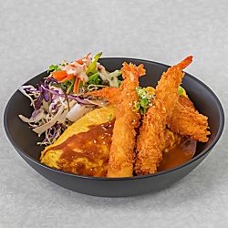 ★ O5. Tempura Prawn Omurice