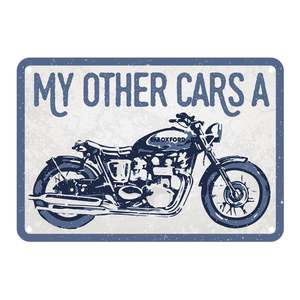 Workshop Accessories: Oxford Garage Metal Sign: "My Other Car’s A"