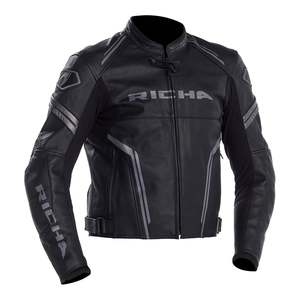 Road: Richa Assen Leather Jacket - Black