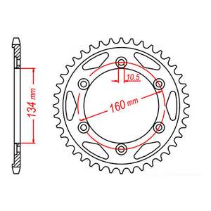 Drive Components: MTX 1306 Steel Rear Sprocket #530