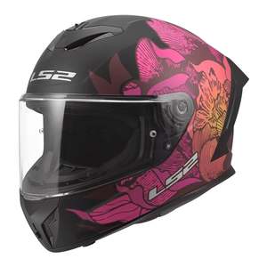 Helmets 1: LS2 FF820 Rapid III Popppies Helmet - Black / Pink