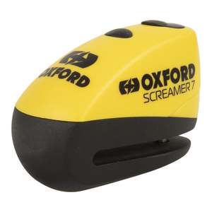 Security: Oxford Screamer 100dB Alarm Disc Lock - Chrome / Black