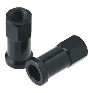 Wheel Tyre: DRC RIM LOCK NUTS 2PCS BLACK