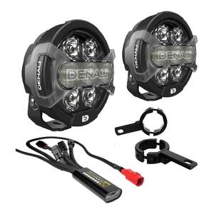 Lighting: Denali D7 Lighting Bundle with Mounts - Ducati Rally X / V4