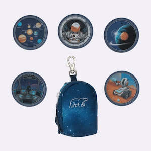 Mini backpack with buttons, Space Mission