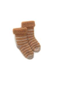 Baby Possum Stripe Sock - Dandelion