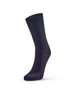 Dress Socks: Plain Merino Sock (Womens Fit) - Black
