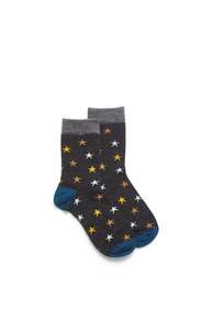 Kids Stars Sock - Grey Mix