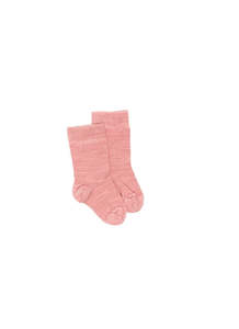 All Kids: Baby Merino Plain Sock - Pink