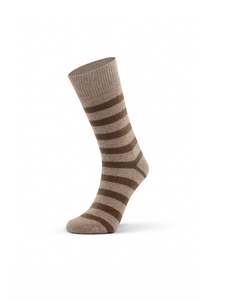 Possum Stripe Cushion Sock - Natural