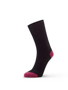 All Casual: Possum Rib Sock (Womens Fit) - Fuchsia