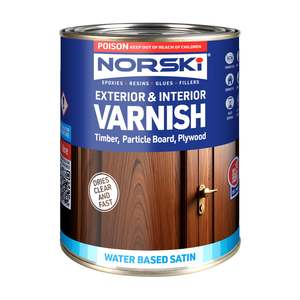 Products: Norski Water Based Interior/Exterior Varnish