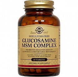 Products: Solgar Glucosamine MSM Complex Tablets 60