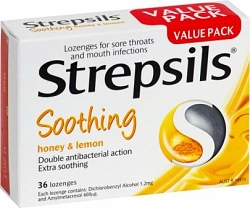 Products: Strepsils Soothing Honey & Lemon 16 Lozenges