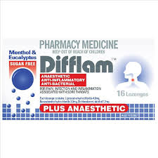 Products: Difflam PLUS ANAESTHETIC Lozenges - MENTHOL & EUCALYPTUS 16