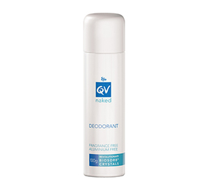 Products: QV Naked Deodorant Aerosol Spray 100g