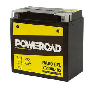 YG19CL-BS Non-DG Nano Gel Battery Poweroad. Alt: YB16CL-B (CYG19CLBS)