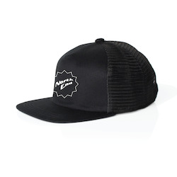 Apparel: NORTH END TRUCKER PRINTED HAT - BLK