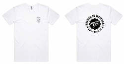 Apparel: Can Badge' Printed Tee - White