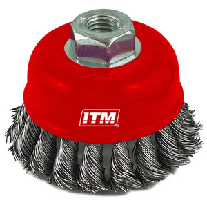 Products: ITM Twist Knot Cup Brush Stainless Steel 75mm N.E.W Supplies