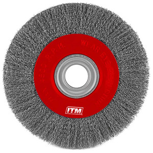 Products: ITM Crimp Wire Wheel Brush Stainless Steel 200 x 20mm N.E.W Supplies
