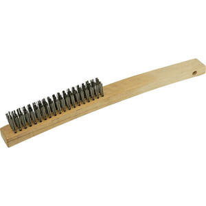 Products: ITM Hand Wire Brush 353mm - 3 Row Carbon Steel N.E.W Supplies