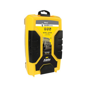 Products: Alpha Tuffbox Drill Set Silver Series Metric 1.0-13mm 25pc N.E.W Supplies