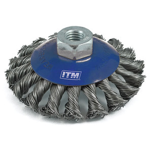 Products: ITM Twist Knot Bevel Brush Carbon Steel 100mm N.E.W Supplies
